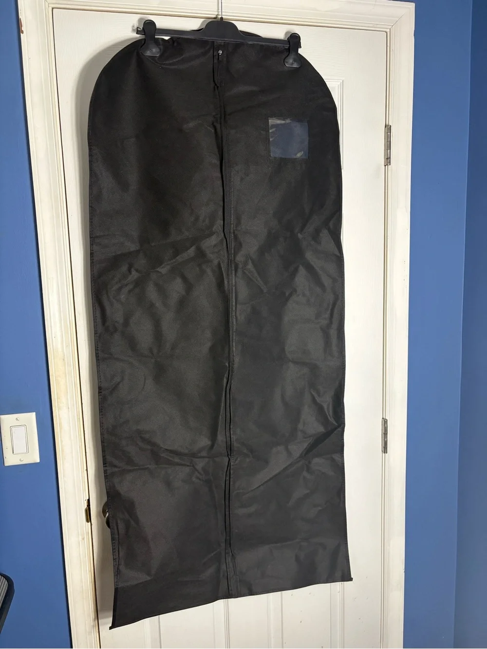 Travel Garment Bag for Men - Black Durable Suit Carrier